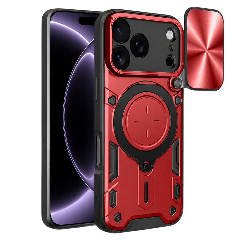 Case for Apple iPhone 18 Pro / 17 Pro, Techsuit, CamGuard Pro, Red