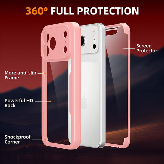 Case for Apple iPhone 18 Pro Max / 17 Pro Max, Techsuit, ColorVerse 360, Pink