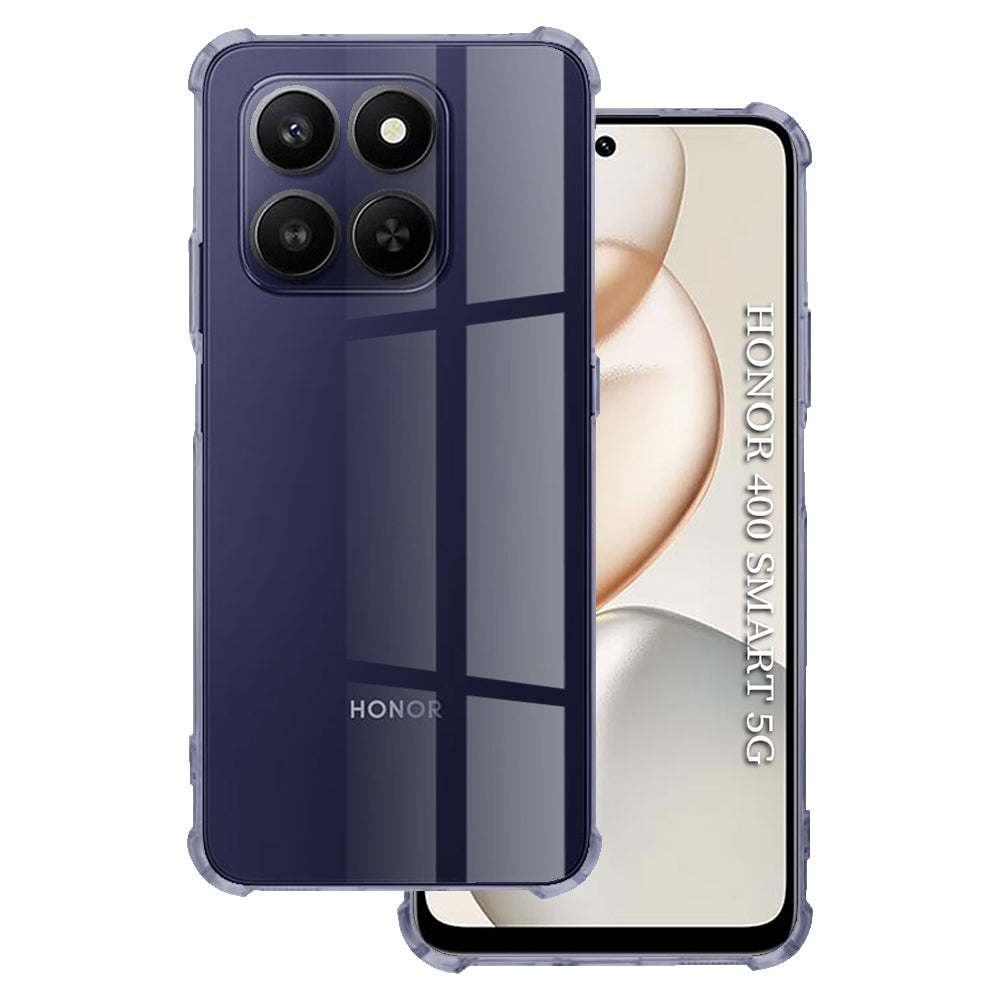 Case for Honor 400 Smart 4G / X7d 4G / 400 Smart 5G, Techsuit, Shockproof Clear, Smoky