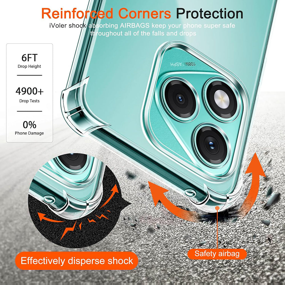 Case for Honor 600 Lite, Techsuit, Shockproof Clear, Transparent