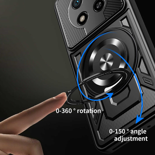 Case for Honor Magic8 Lite, Techsuit, RuggedCam, Blue