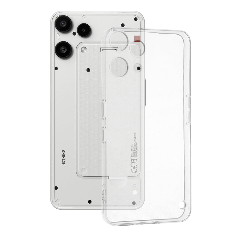 Case for Nothing Phone (3a) Lite, Techsuit, Clear, Transparent