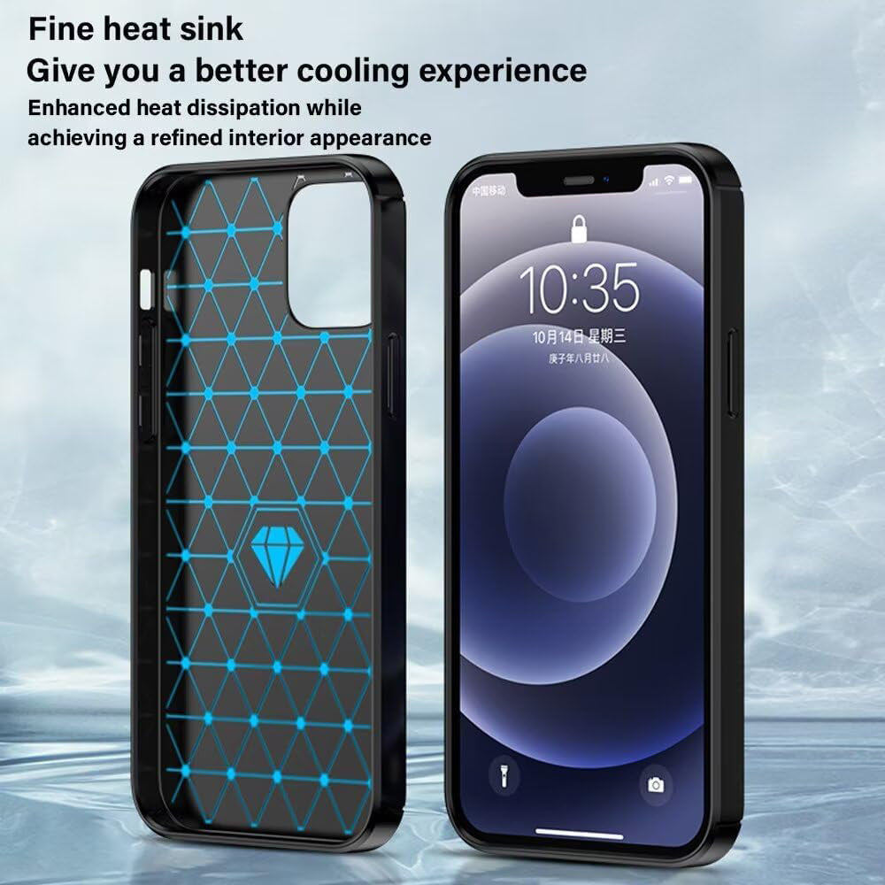 Case for Oppo A6 4G, Techsuit, Carbon, Black
