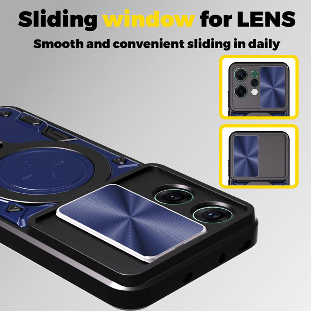 Case for Oppo Reno14 Pro, Techsuit, CamGuard Pro, Black