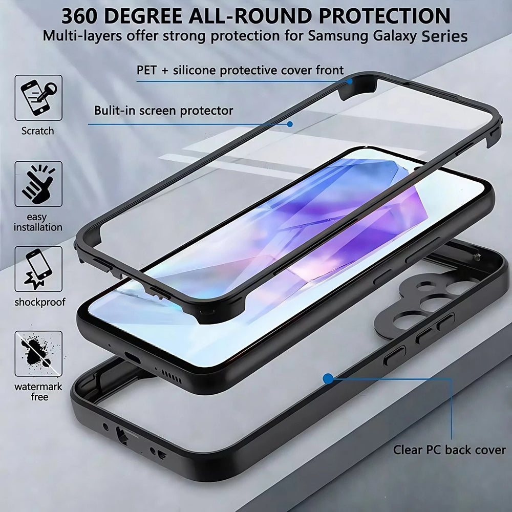 Case for Oppo Reno14, Techsuit, ColorVerse 360, Black