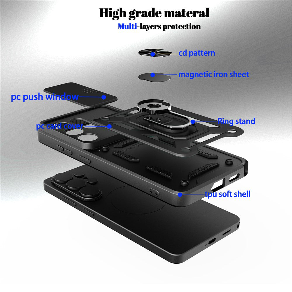 Case for Oppo Reno15 FS / Reno15 F, Techsuit, CamShield, Blue
