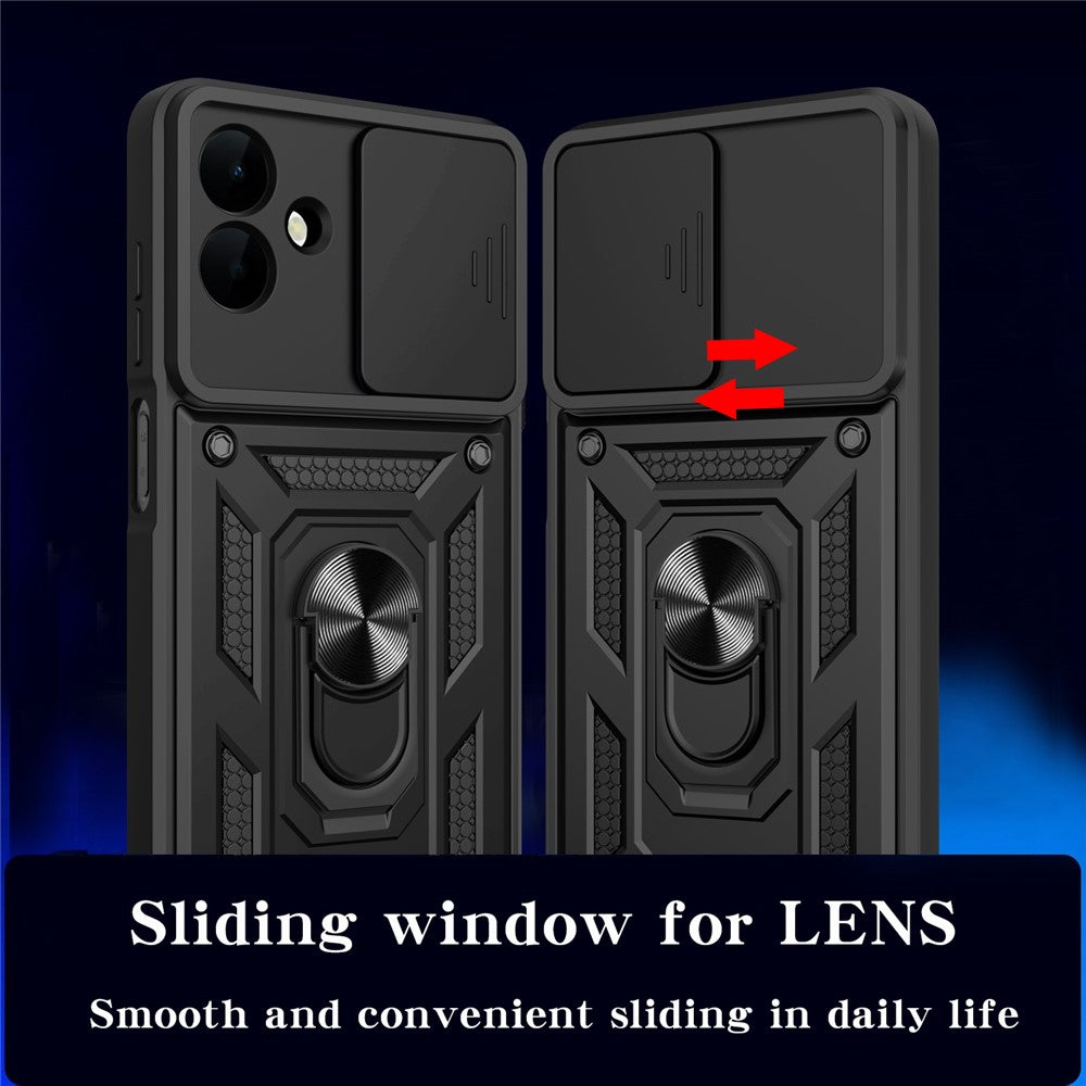 Case for Samsung Galaxy A08 4G A085 / A07 5G A076, Techsuit, CamShield, Black