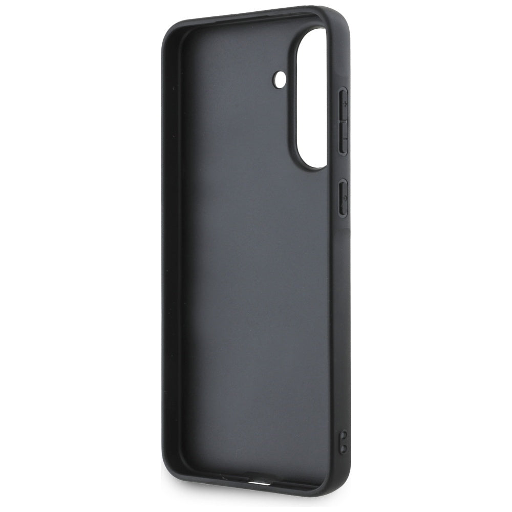 Case for Samsung Galaxy A36 A366, Karl Lagerfeld, Saffiano Karl & Choupette Metal, Black