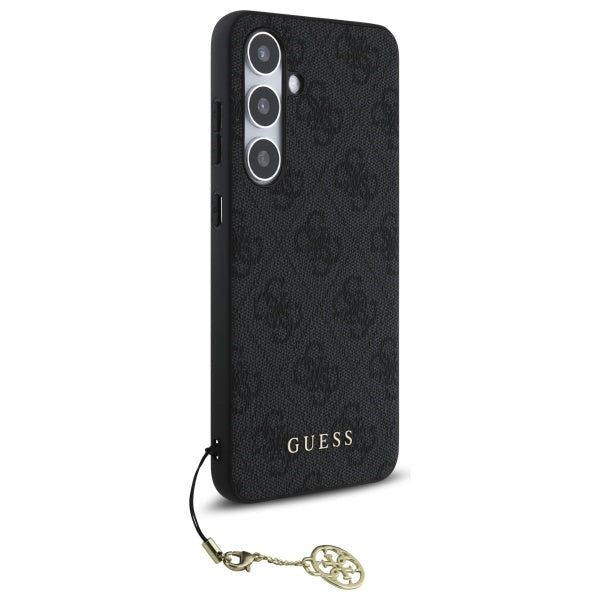 Case for Samsung Galaxy S24 FE S721, Guess, 4G Charm, Grey