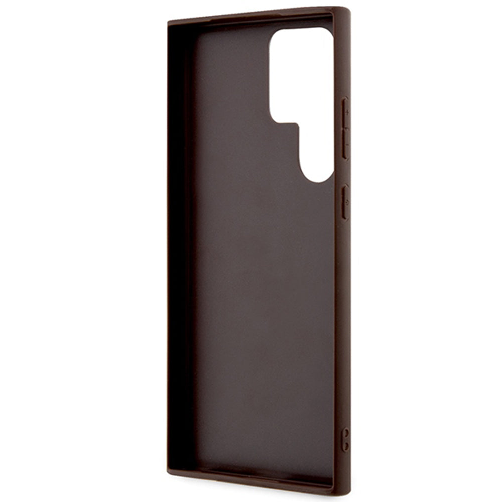 Case for Samsung Galaxy S24 Ultra S928, Guess, 4G Big Logo, Brown