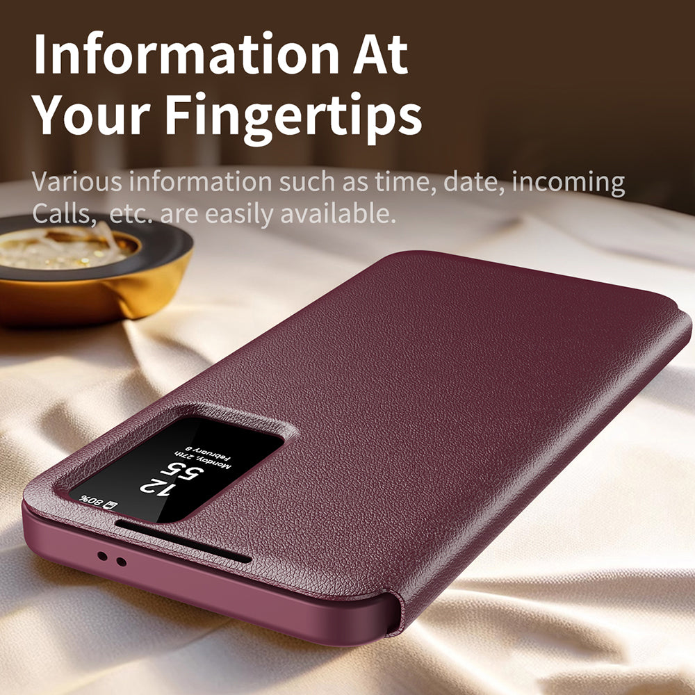 Case for Samsung Galaxy S25 FE, Techsuit, SmartView, Red