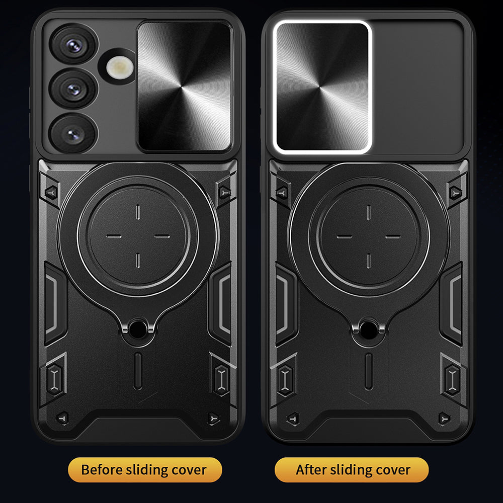 Case for Samsung Galaxy S26 FE S741 / S25 FE, Techsuit, CamGuard Pro, Black