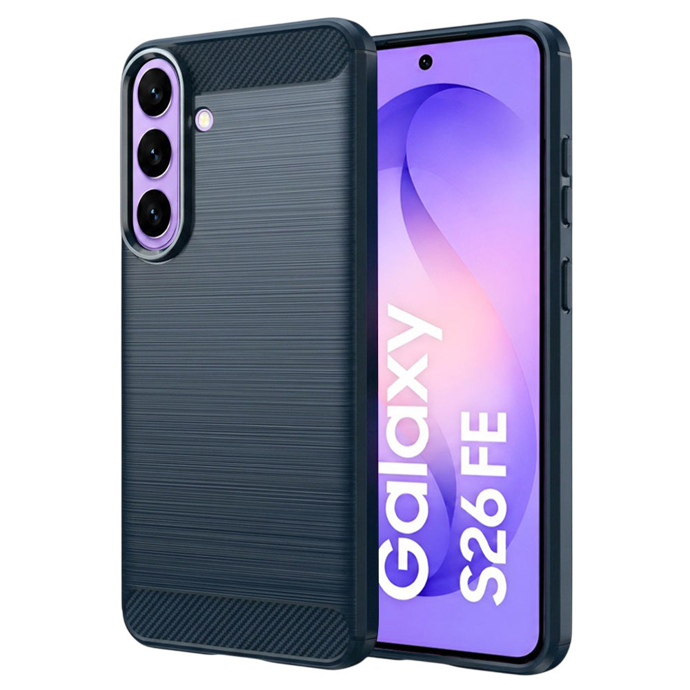 Case for Samsung Galaxy S26 FE S741 / S25 FE, Techsuit, Carbon, Blue