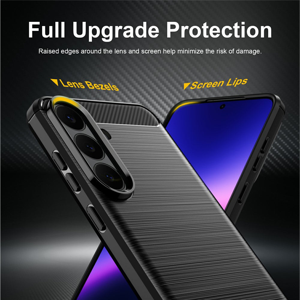 Case for Samsung Galaxy S26 FE S741 / S25 FE, Techsuit, Carbon, Blue