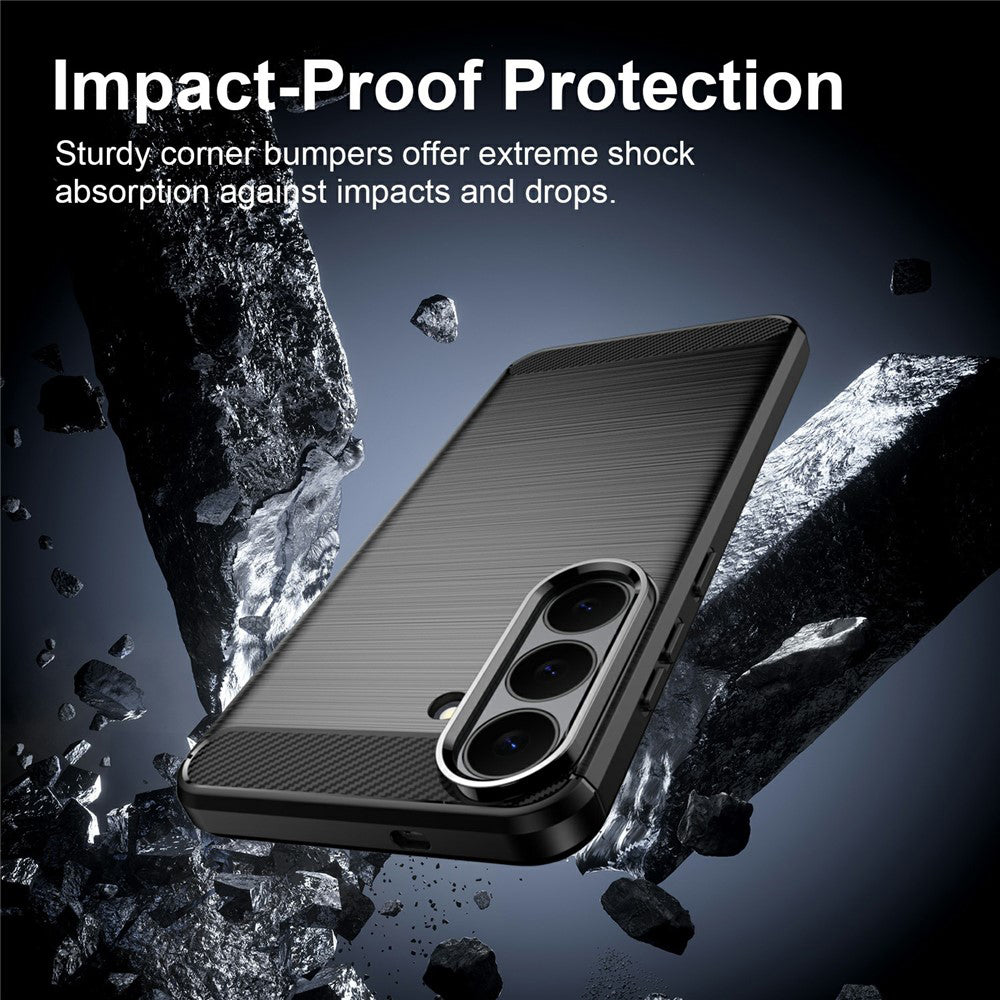 Case for Samsung Galaxy S26 FE S741 / S25 FE, Techsuit, Carbon, Black