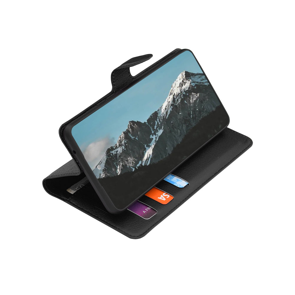Case for Samsung Galaxy S26 FE S741 / S25 FE, Techsuit, Leather Folio, Black