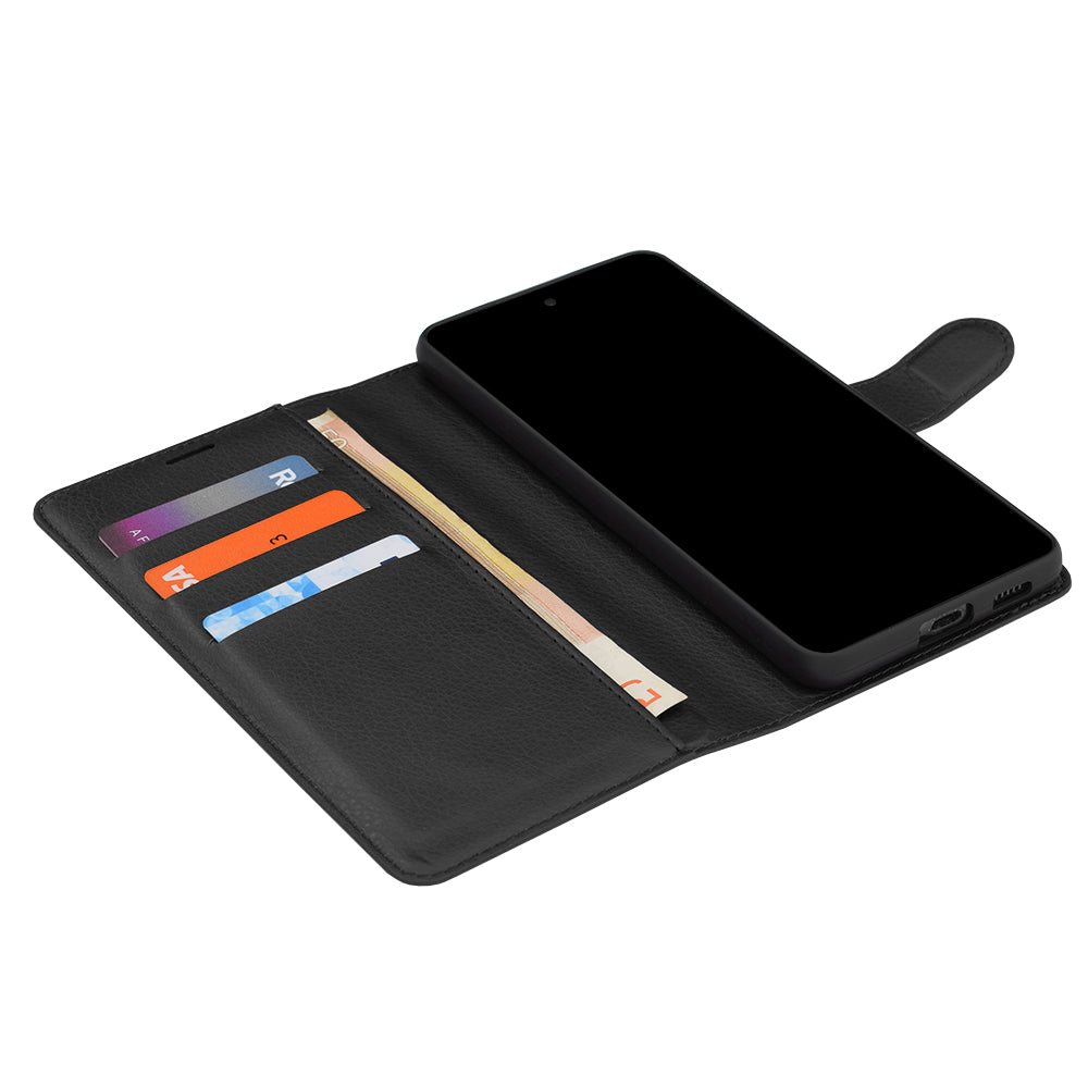 Case for Samsung Galaxy S26 FE S741 / S25 FE, Techsuit, Leather Folio, Black