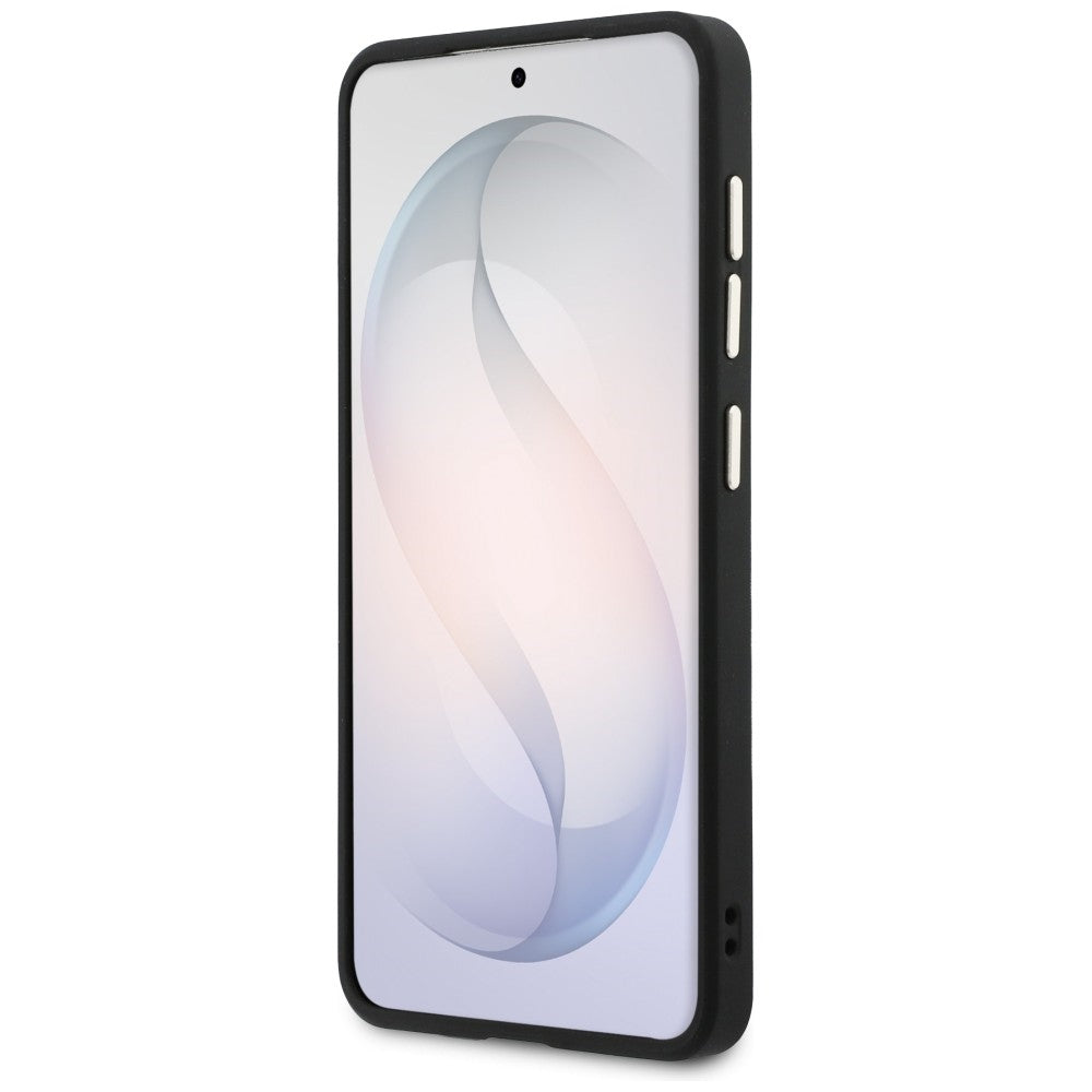 Case for Samsung Galaxy S26 S942, GUESS, 4G Big Rhinestone Triangle Strap, Black