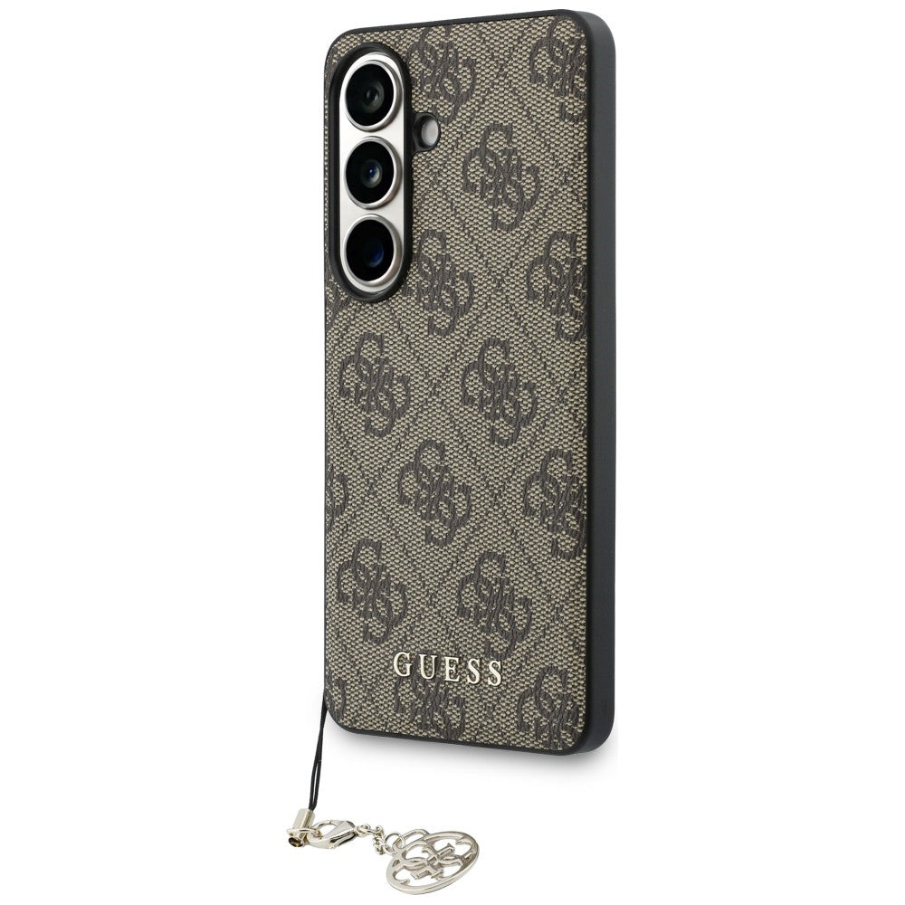Case for Samsung Galaxy S26 S942, Guess, 4G Classic Logo Charm, Brown