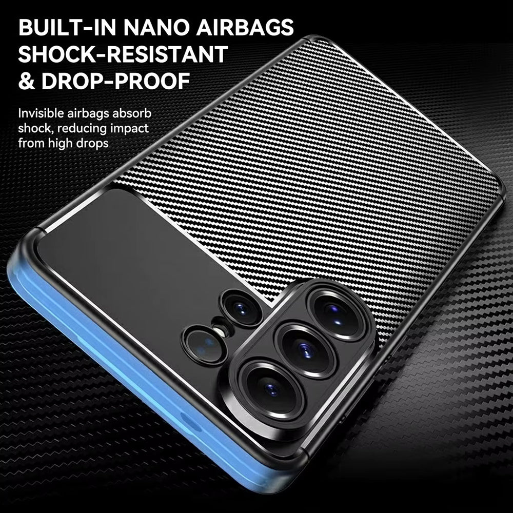 Case for Samsung Galaxy S26 Ultra S948, Techsuit, CarbonFiber, Black
