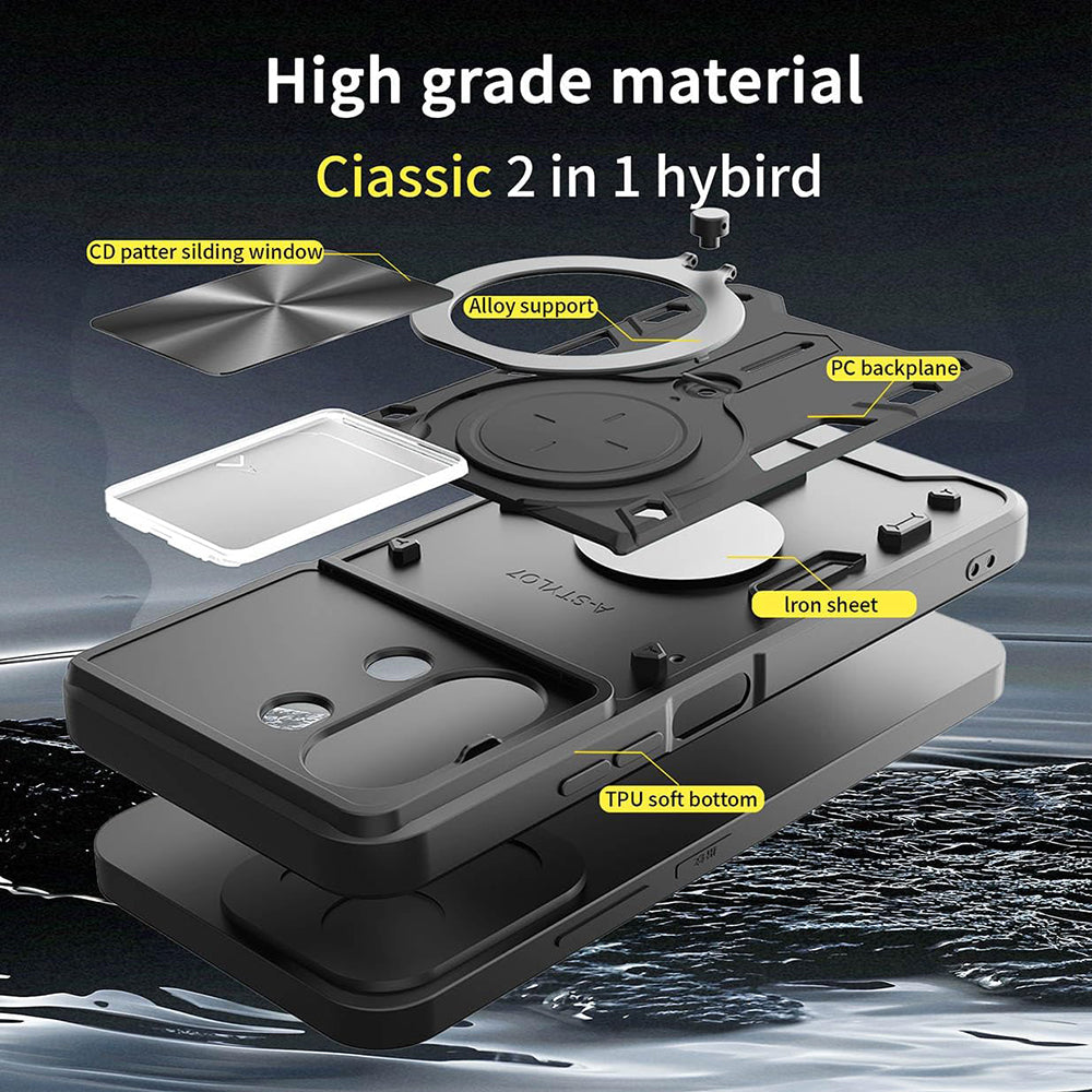 Case for Xiaomi 15T, Techsuit, CamGuard Pro, Black
