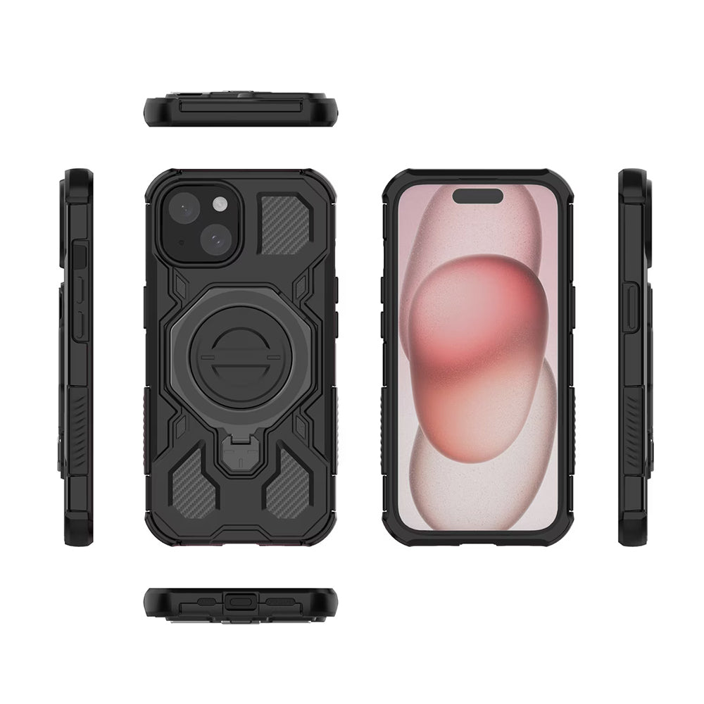 Case for Xiaomi 15T, Techsuit, Carbon Shield Pro, Black