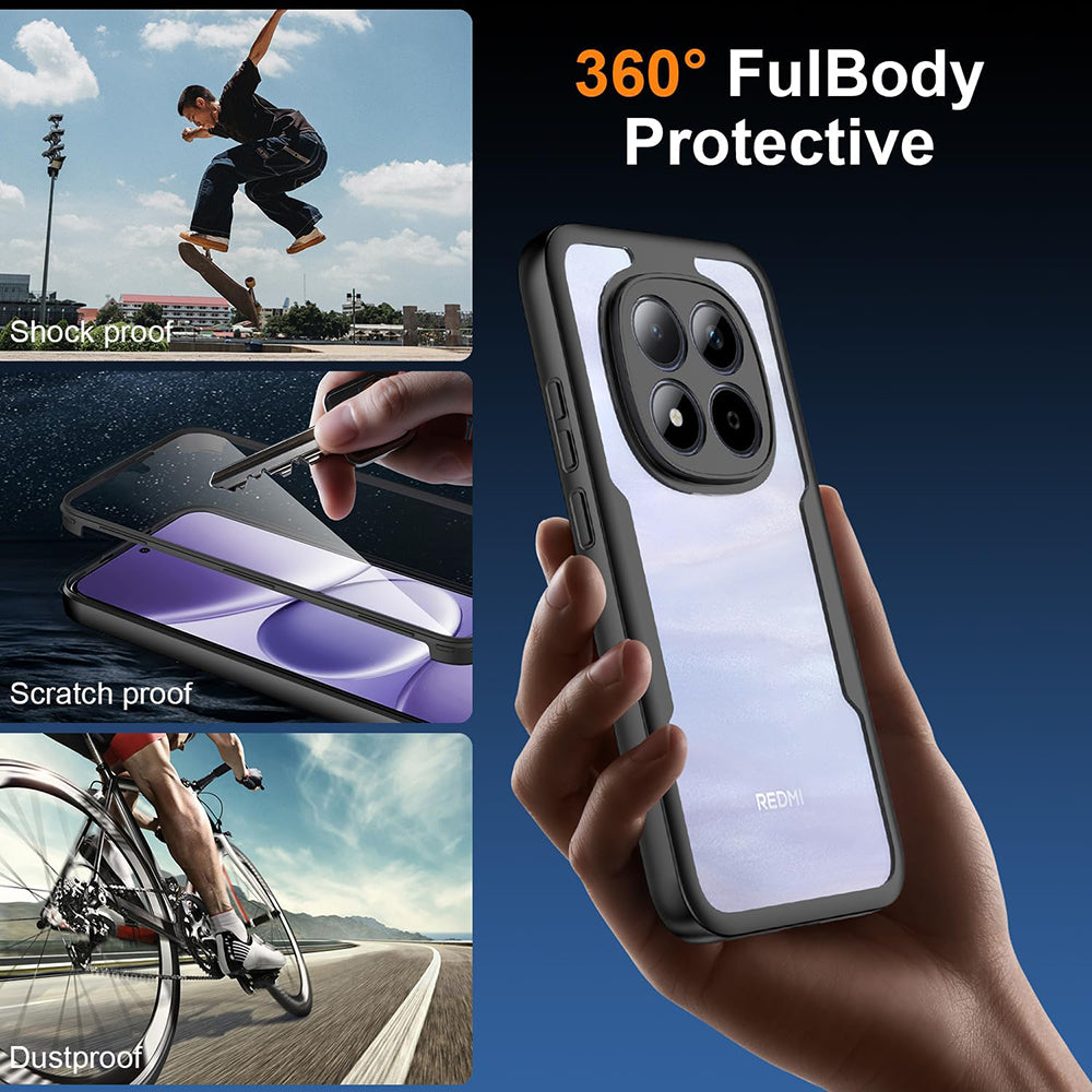 Case for Xiaomi Poco M8 Pro / Redmi Note 15 Pro+ 5G, Techsuit, ColorVerse 360, Black