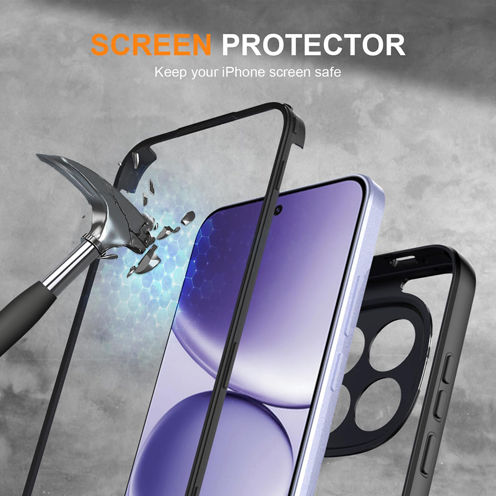 Case for Xiaomi Poco M8 Pro / Redmi Note 15 Pro+ 5G, Techsuit, ColorVerse 360, Black