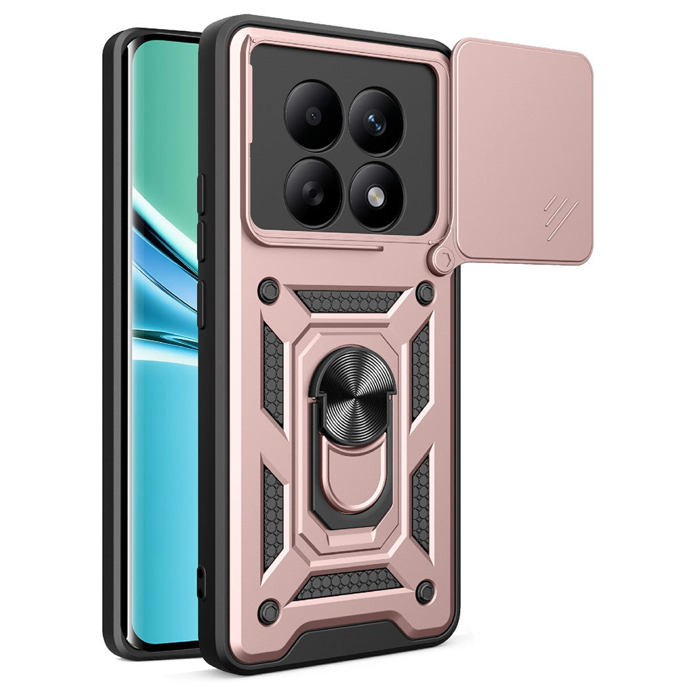 Case for Xiaomi Poco M8 / Redmi Note 15 5G / Note 15 4G, Techsuit, CamShield, Golden Pink