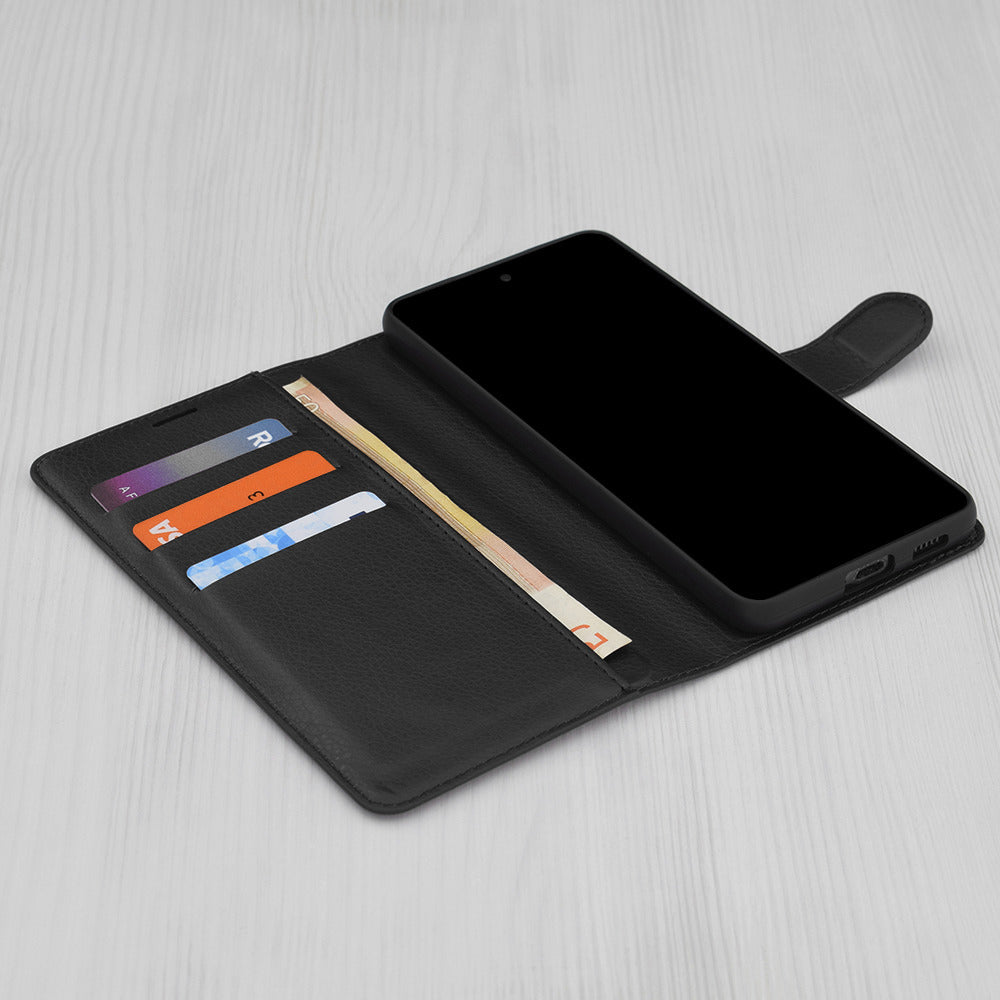 Case for Xiaomi Poco X8 Pro, Techsuit, Leather Folio, Black
