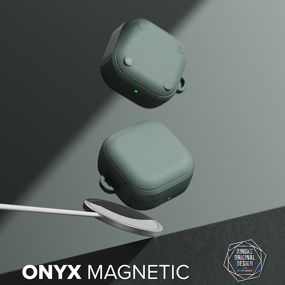 Ringke Onyx Magnetic Case for Samsung Galaxy Buds4 / Buds4 Pro, Green