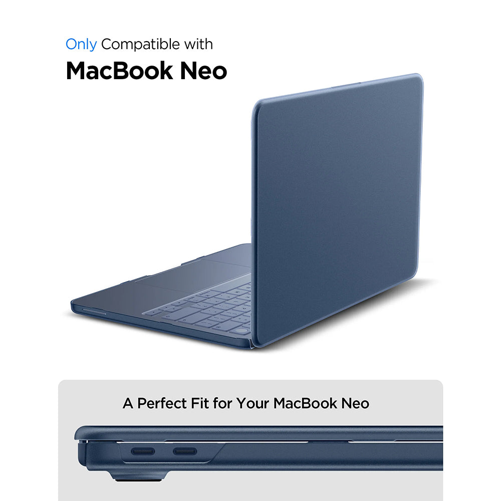 Spigen Airskin Case for Apple MacBook Neo 13inch, Satin Transparent ACS11543