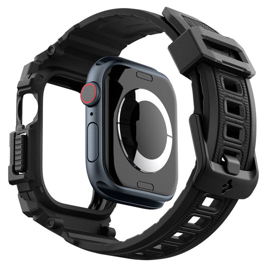 Spigen Rugged Armor Pro Case for Apple Watch Series 10 42mm, Matte Black ACS08591