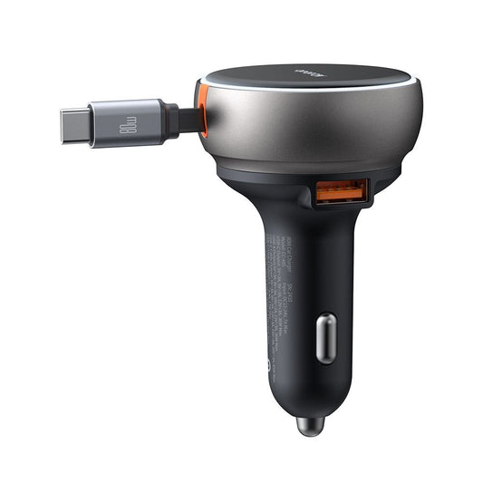 Car Charger with USB-C Cable McDodo CC-4850, 80W, 3A, 1 x USB-A - 1 x USB-C, Black