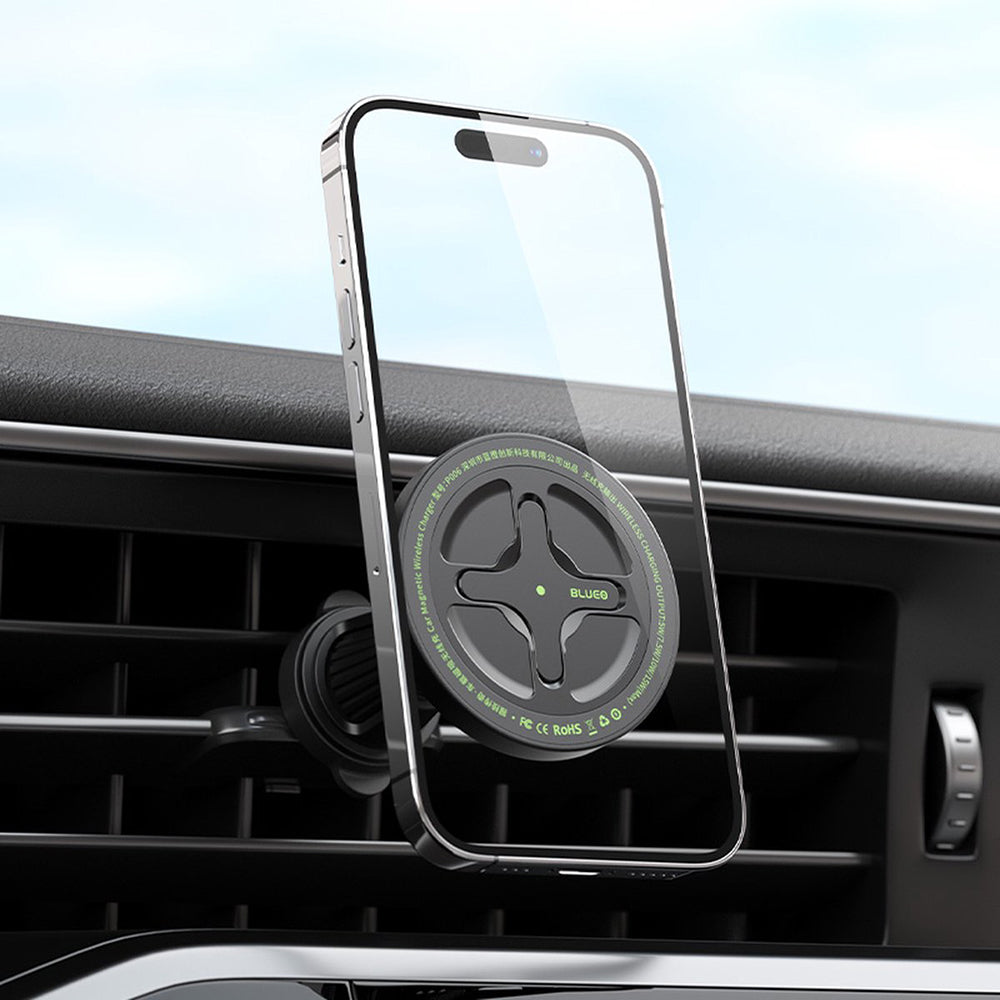 Blueo Ape Legend Wireless Car Charger, 15W, 1.67A, Black