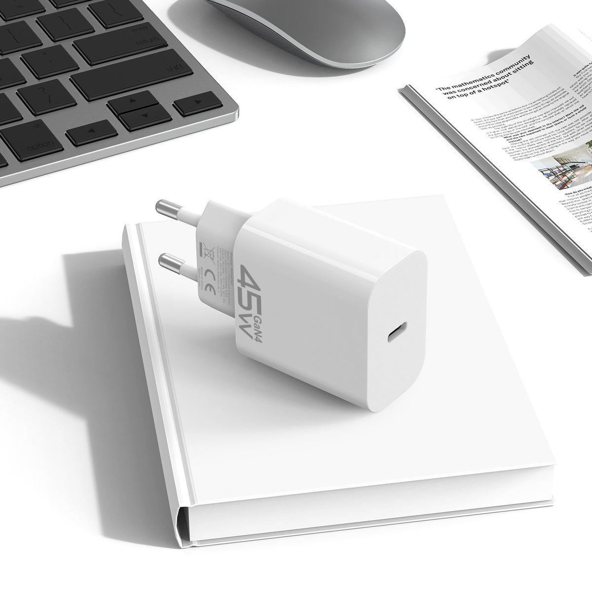 Blavec BC-7 Network Charger, 45W, 3A, 1 x USB-C, White