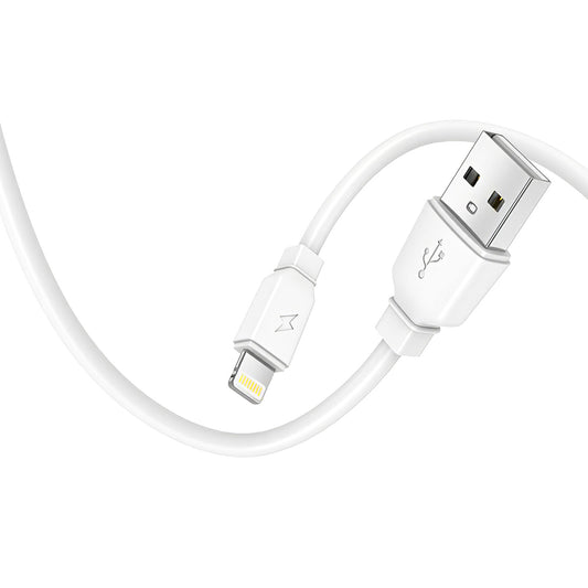Prestico F7S Network Charger with Lightning Cable, 12W, 2.4A, 1 x USB-A, White
