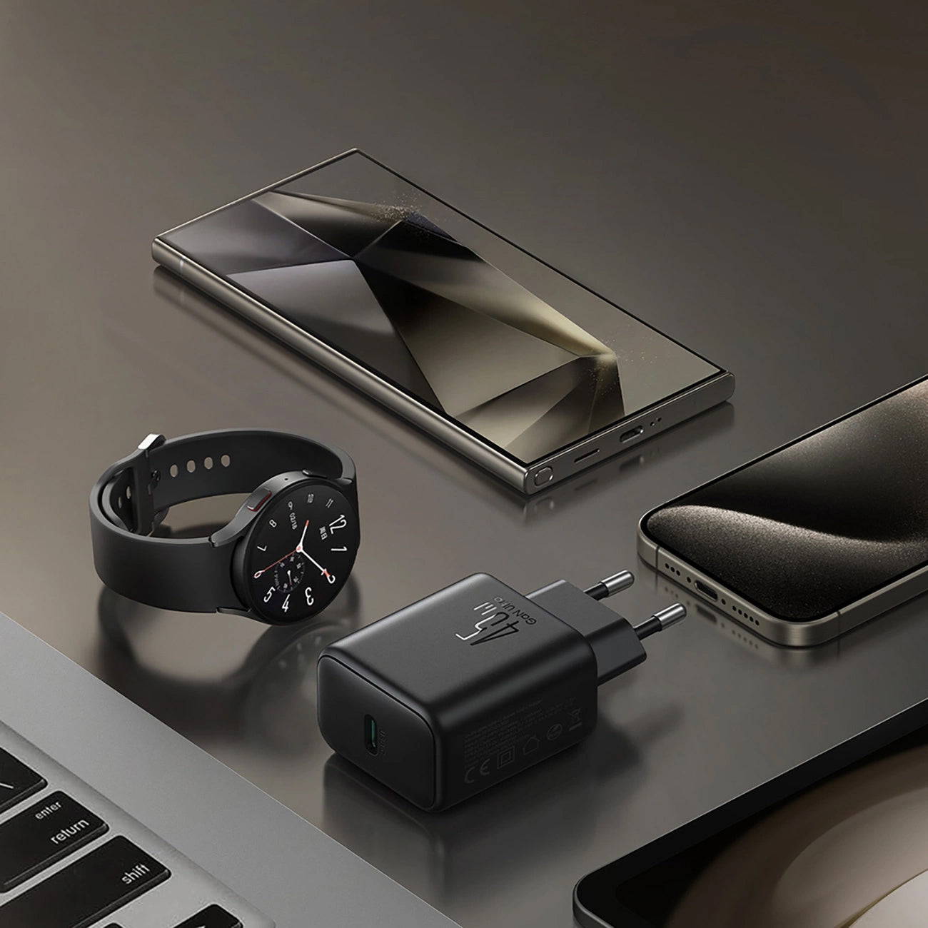 Joyroom JR-TCG13 Network Charger, 45W, 3A, 1 x USB-C, Black