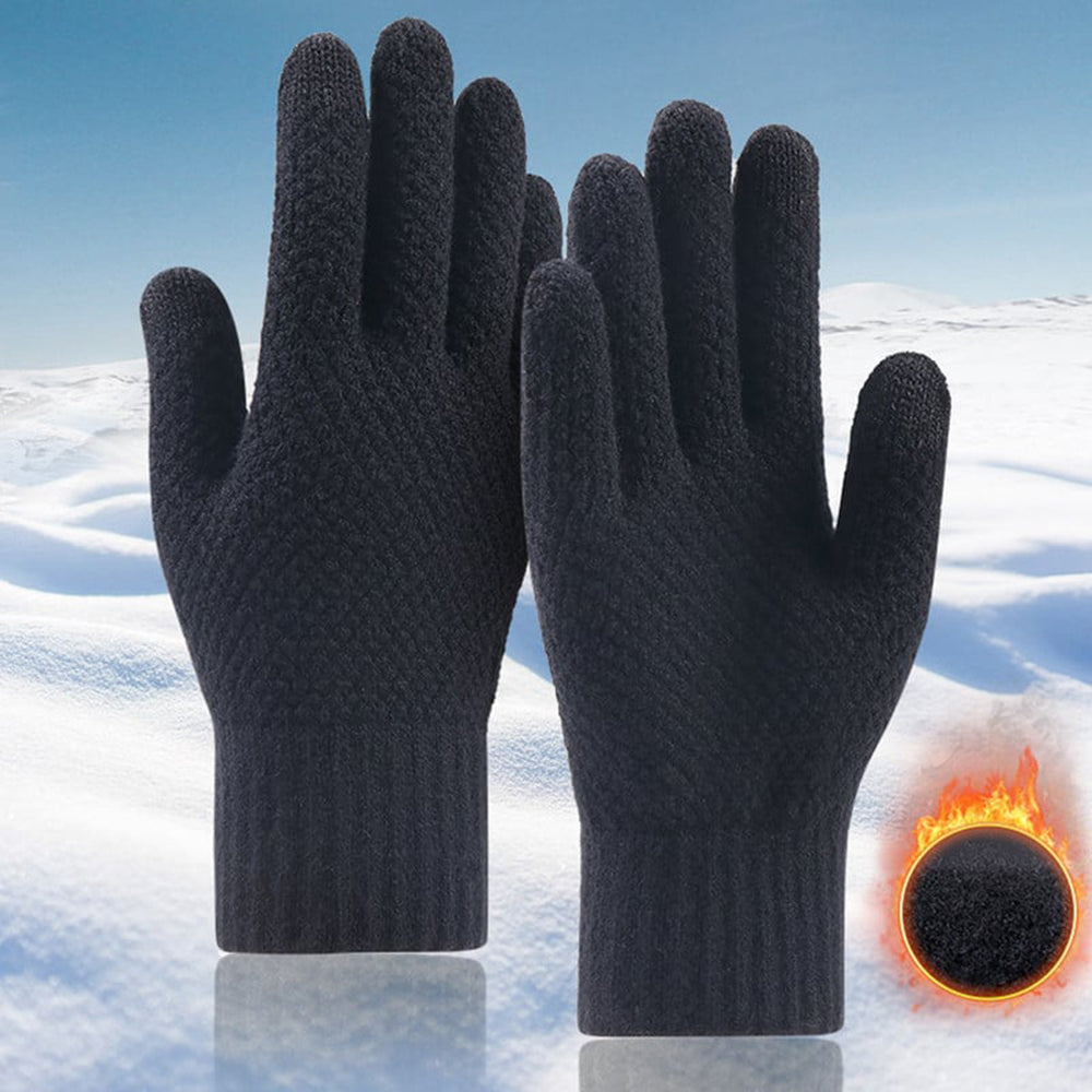 Techsuit Men's Winter Touchscreen Gloves ST0013, Size 22cm, Gray
