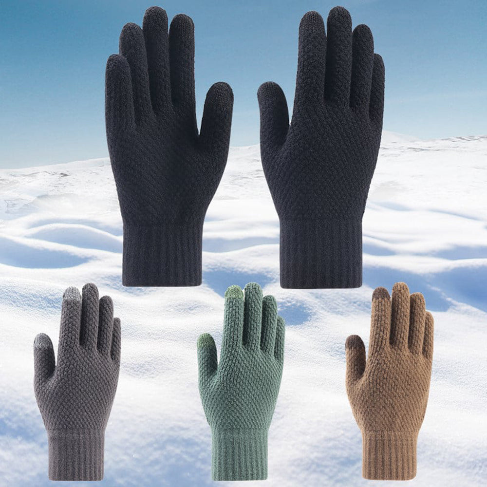 Techsuit Men's Winter Touchscreen Gloves ST0013, Size 22cm, Gray