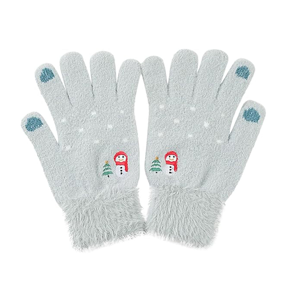 Techsuit Women's Winter Touchscreen Gloves ST0011, Size 17cm, Blue