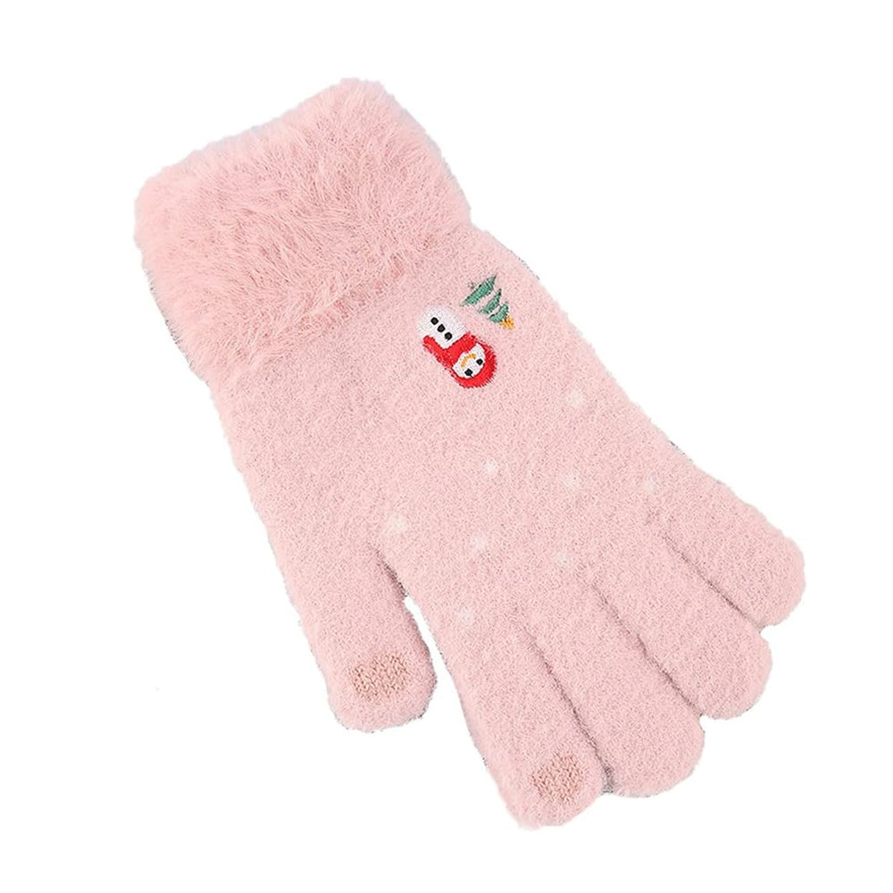 Techsuit Women's Winter Touchscreen Gloves ST0011, Size 17cm, Pink