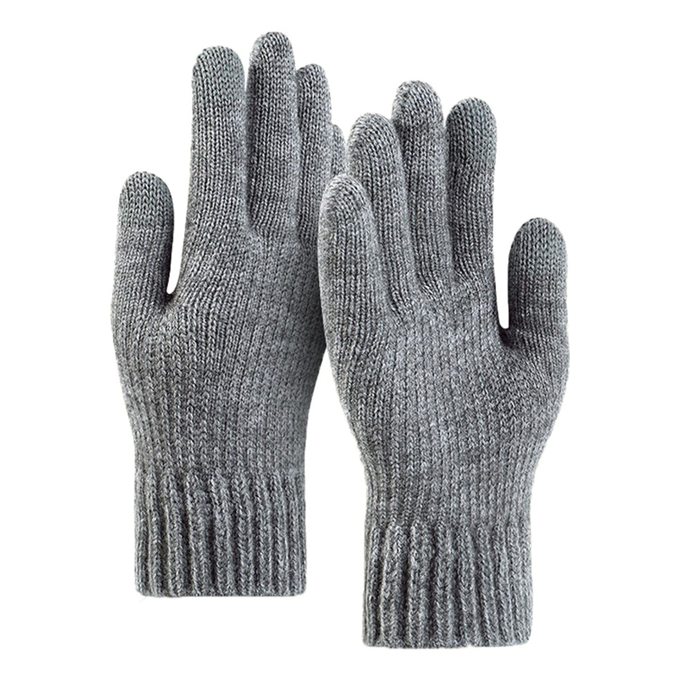 Unisex Winter Touchscreen Gloves Techsuit ST0012, Size 22cm, Light Gray