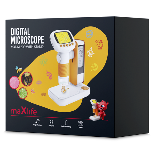 MaXlife MXDM-200 Microscope, Orange