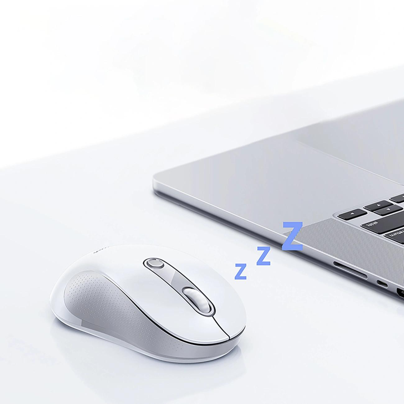Wireless Mouse Baseus F02, 1600DPI, Wi-Fi, White B0203302