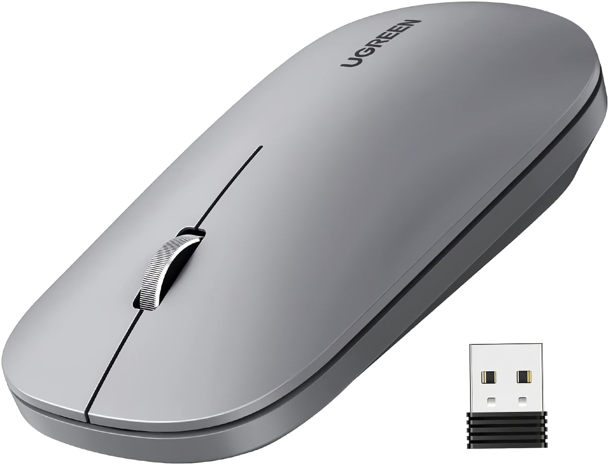 Wireless Mouse UGREEN MU001, 4000DPI, Gray