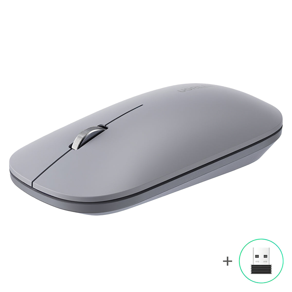 Wireless Mouse UGREEN MU001, 4000DPI, Gray