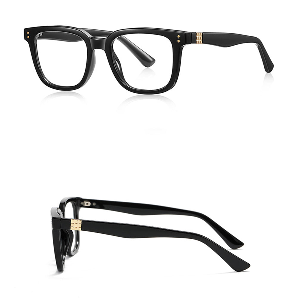 Techsuit 2225 Men's Computer Glasses, Anti-Blue Light, Black