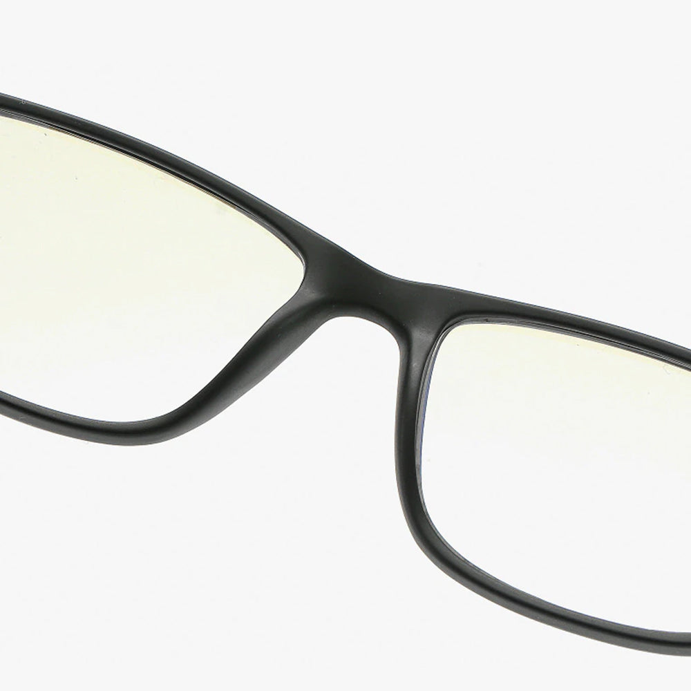 Men's Techsuit F2388 Computer Glasses, Anti-Blue Light, Black Gray