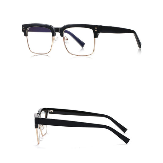 Techsuit 2205 Women's Computer Glasses, Anti-Blue Light, Black and Gold
